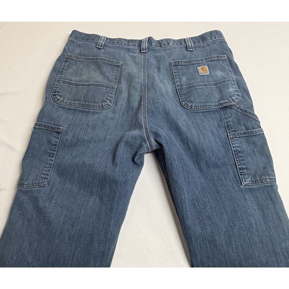 Carhartt Rugged Flex Relaxed Denim Jeans Men's 40x32 Medium Wash BD2808-M - Picture 3 of 15